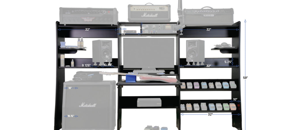 pedal rack guitar Guitar Studio Racking System, the Workstation – RAB Audio